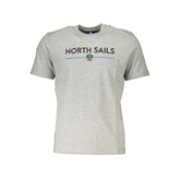 North Sails Gray Cotton T-Shirt -   -  North Sails.